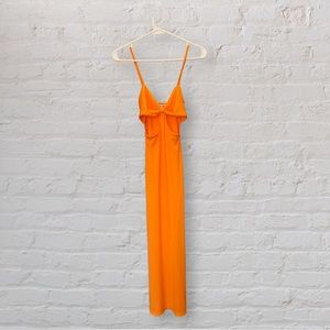 Women’s  Vrg girl orange midi dress